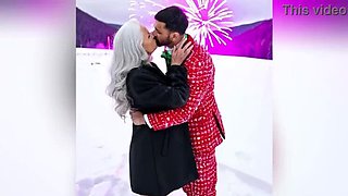 Horny GILF Flaunts Sexy New Year's Outfit with Dirty Talk - Watch Nude Granny at the End (AI Porn)