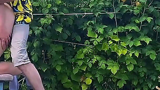 Rough Outdoor Fuck in the Garden While Picking Berries