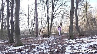 Sweet outdoor pissing session with a passionate chick Dragon Fruit