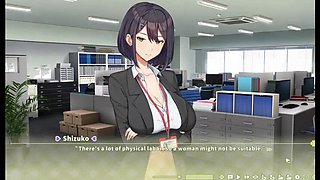 Summer Clover Hentai Game Ep.1 - Huge Dick Gets Him Fired! Busty Anime Sex