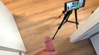 Lucky Guy Masturbates While His Girlfriend Shoots Porn Videos!!