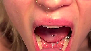 Playing with My Toy and Swallowing Some Cum