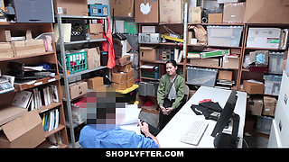 Known crook Jade Noir taken to the back room for a strip search