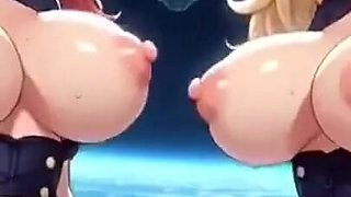Cute Anime Police Officer in Space Station, Ai Animation