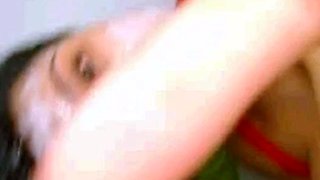 Big-Tit Latina Banny's Self-Facial Squirting Show