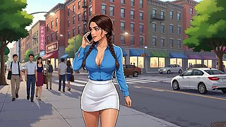 Punished Shoplifter in Public Supermarket