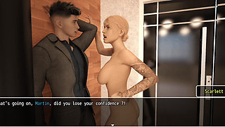 Martin Got Trapped With Maid Scarlett In Her Bathroom and Licked Her Pussy Until She Squirts