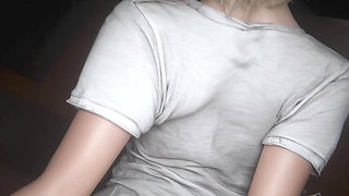 Resident Evil RE9 - Grace working overnight for that promotion White Remix Color (Sound) WM By Madruga3D Animation 3D Hentai