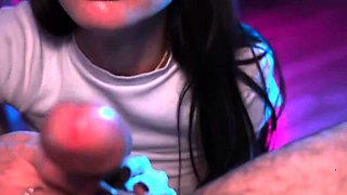 My kinky neighbor gave me a sneaky bj and sat on my man rod