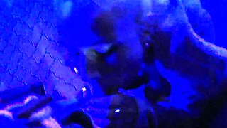 Amateur slut facialed in blowjob group and swallows