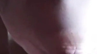 Second View of a MILF Hooded in Nylon, Blindfolded with Duct Tape, Facialized, and Cummed in Mouth