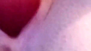 Young Girl with Gorgeous Ass Plays with Dildo