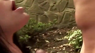 Fairy Babe Grants Wild Outdoor Threesome Wish