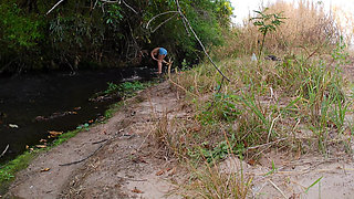 Encounter with a Stranger at a Waterfall Ends in Sex.
