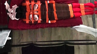 Part 3 - Tape Bondage, Pantyhose Layering, Nipple BDSM, Orgasms