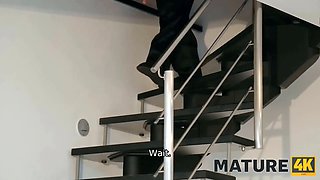 Watch as maturewife angelica & her lover watch her get nailed in front of the camera