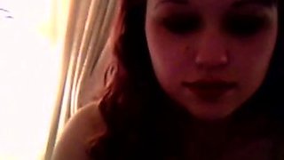 Pregnant Redhead Masturbates on Webcam