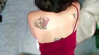 I let myself be fucked by my husband's friend in His own bed, He uses me as a bitch