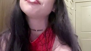 Rosie Rider Fucks Hard Wearing Spiderman Costume
