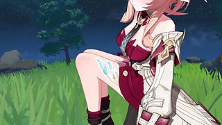 Genshin Impact - Linnea Outdoor Sex with Aether - Hentai 3D Animation