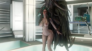 Skyrim - Alien tentacles are looking for any holes for penetration