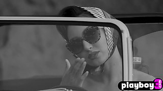 Petite Alexandra Young posing naked