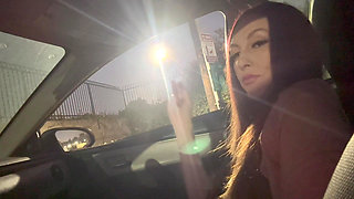 Italian Long Hair Big Tits MILF Artemisia Love Solo Cigarette Smoking and Boob Flashing Night Sesh