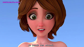 Milf Aunt Cass Riding Her Dick On The Beach - Hot Animation