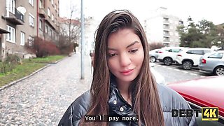 Brunette Who Owes Money Invites the Debt Collector to Play With Her Juicy Tight Pussy POV