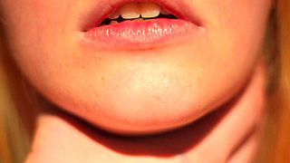 Impact Play - Erotic Spanking & Mouth Closeup