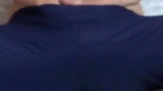 Touching Herself Under Her Pants Before Masturbating and Fucking Her Young Lovers