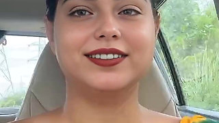 Doggystyle Handjob for Friend in Car Outdoors - Risky Sex Hindi Audio