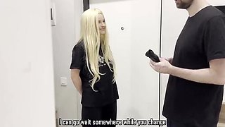 Hot Russian Teen Courier Gets Fucked For Extra Tip - Cum in Mouth Amateur Homemade 4K
