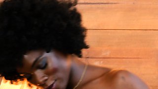 Sexy black Ana Foxxx passion posing