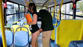 I displayed my manstick to a girl college girl on a crowded bus!