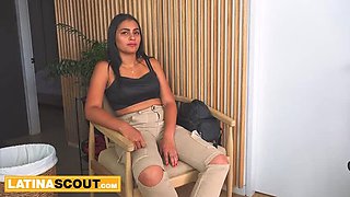 Natural Latina Lingerie Model Casting: Big Boss Fucks Her Hard Doggystyle & Cums