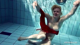 hot blonde lucie french teen in the pool