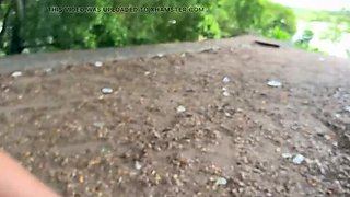 Risky Public Sex on Road with Hot Colombian Girl - Blowjob & Doggystyle Outdoor