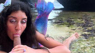 Met a real Mermaid on an Island and gave her legs to fuck!