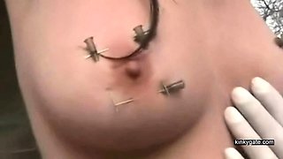 Sabine pierced with sharp pins