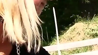 Dominating fingering with masked girl