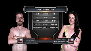 Aria Khaide Vs Chad Diamond Mixed Wrestling
