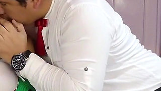 Seducing the Hotel Receptionist to Give Me All His Milk Cum