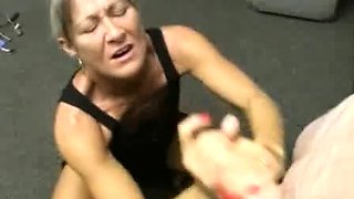 Sexy cougar Leilani Lei spots Mikey and wants to make him