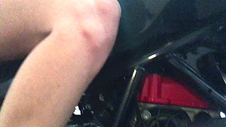 Cute amateur blonde teen Nishe pussy fucked in the car