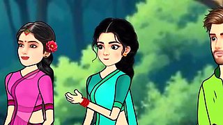 Desi Village Friends Hardcore Fuck - Hindi Cartoon Sex Story with Big Cock & Big Ass