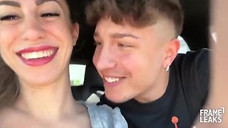 Marika Milani Car Blowjob & Doggy Style Fuck on Couch - Big Tits Babe Sucks Cock