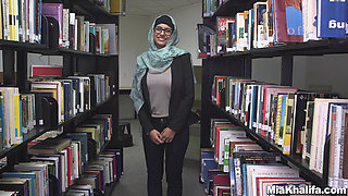 Mia Khalifa - Big Tit Mia Takes Big Cock in the Library