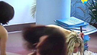 A Lot Of Nude Ladies Are Doing A Nude Aerobic Exercises