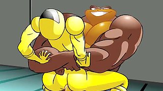 Cartoon herione defeat